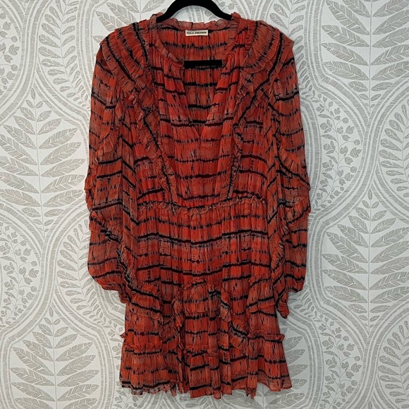 Ulla Johnson Aberdeen Silk Mini Dress Size 6 EUC - Picture 5 of 11